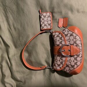 Coach Full Sized Crystal SoHo + Matching Wallet